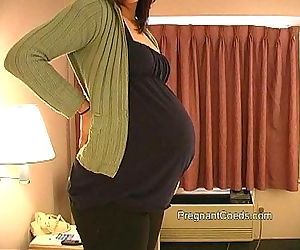 19yr पुराना गर्भवती किशोरी सुन्दर स्तन 3 मिन